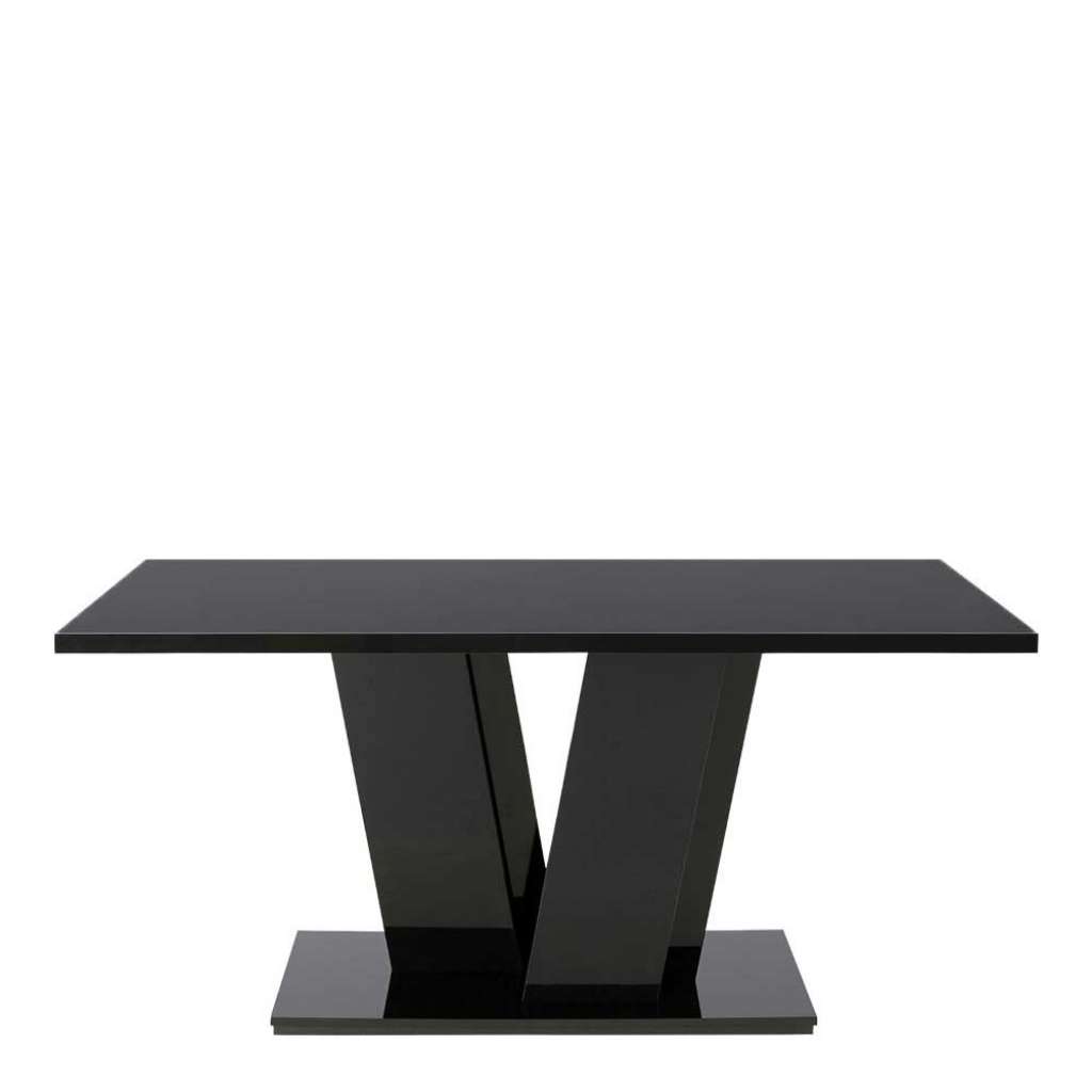 Esszimmer Tisch in Schwarz Hochglanz modern