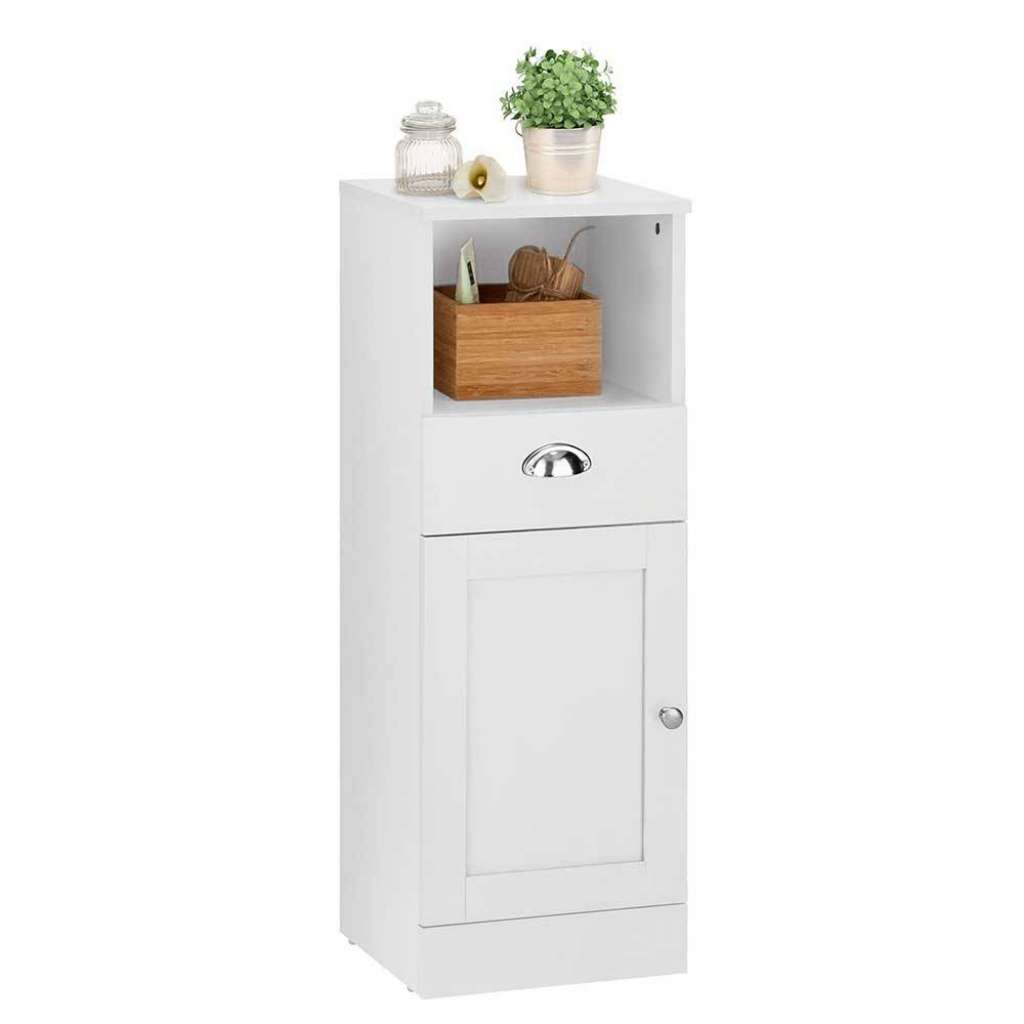 Badezimmerunterschrank in Weiß 32x90x30 cm