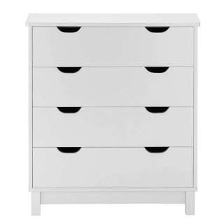 Kommode mit Schubladen in Weiß 80 cm hoch 70 cm breit