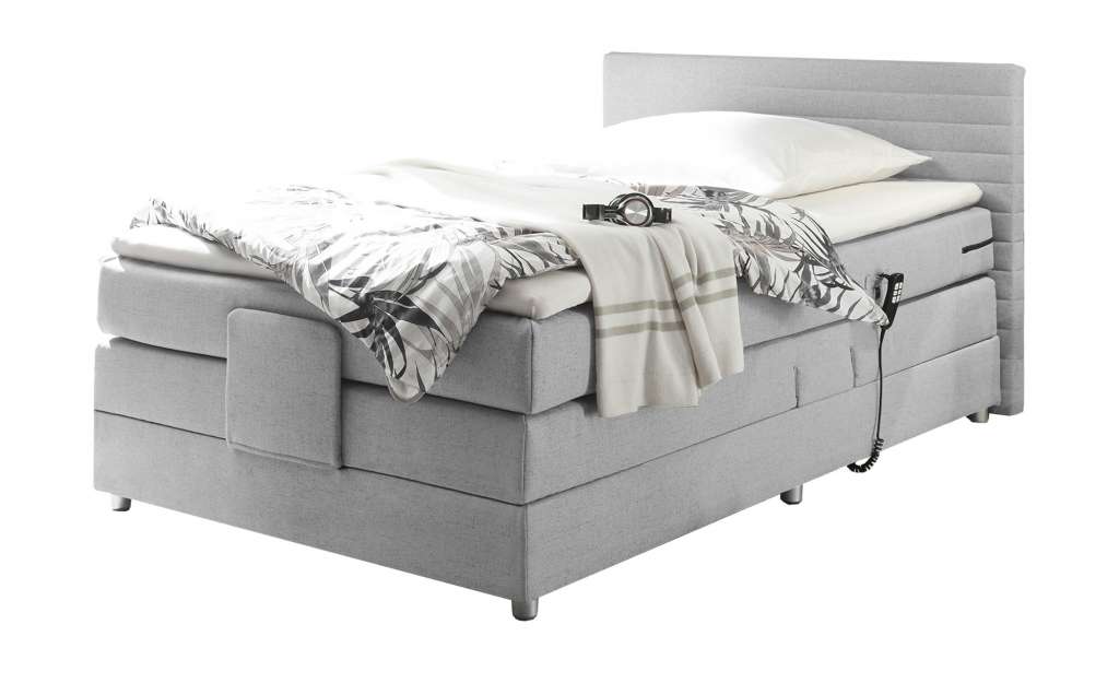 Boxspring-Motorbett  Carmen ¦ grau Betten > Einzelbetten - Höffner