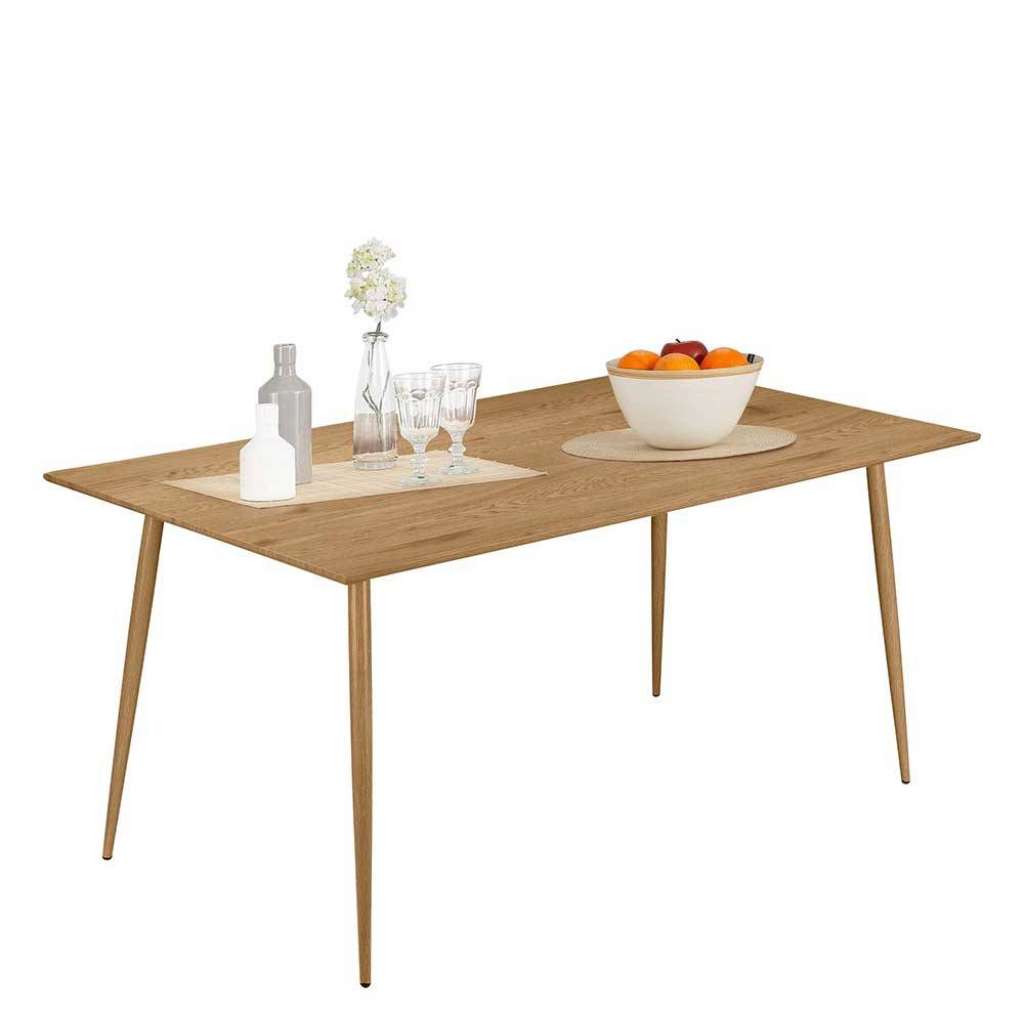 Skandi Esszimmer Tisch in Eichefarben 160 cm breit & 80 cm tief