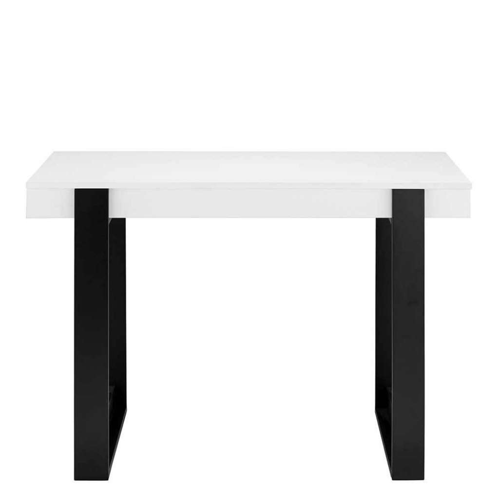 Moderner Design Schreibtisch 110 cm breit Bügelgestell
