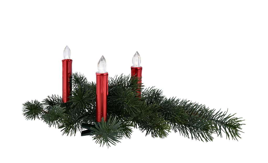 LED Baumkerzen mit Klipp ¦ rot Ø: 1.6 Lampen & Leuchten > Innenleuchten > Lampen Zubehör - Höffner
