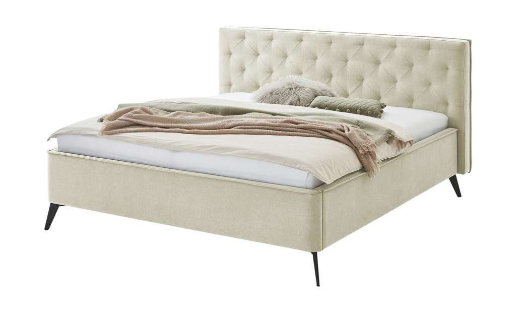 Polsterbettgestell  Neapel ¦ beige Betten > Polsterbetten - Höffner