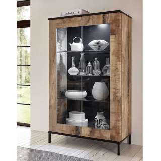 Esszimmervitrinenschrank in modernem Design 2 Glastüren