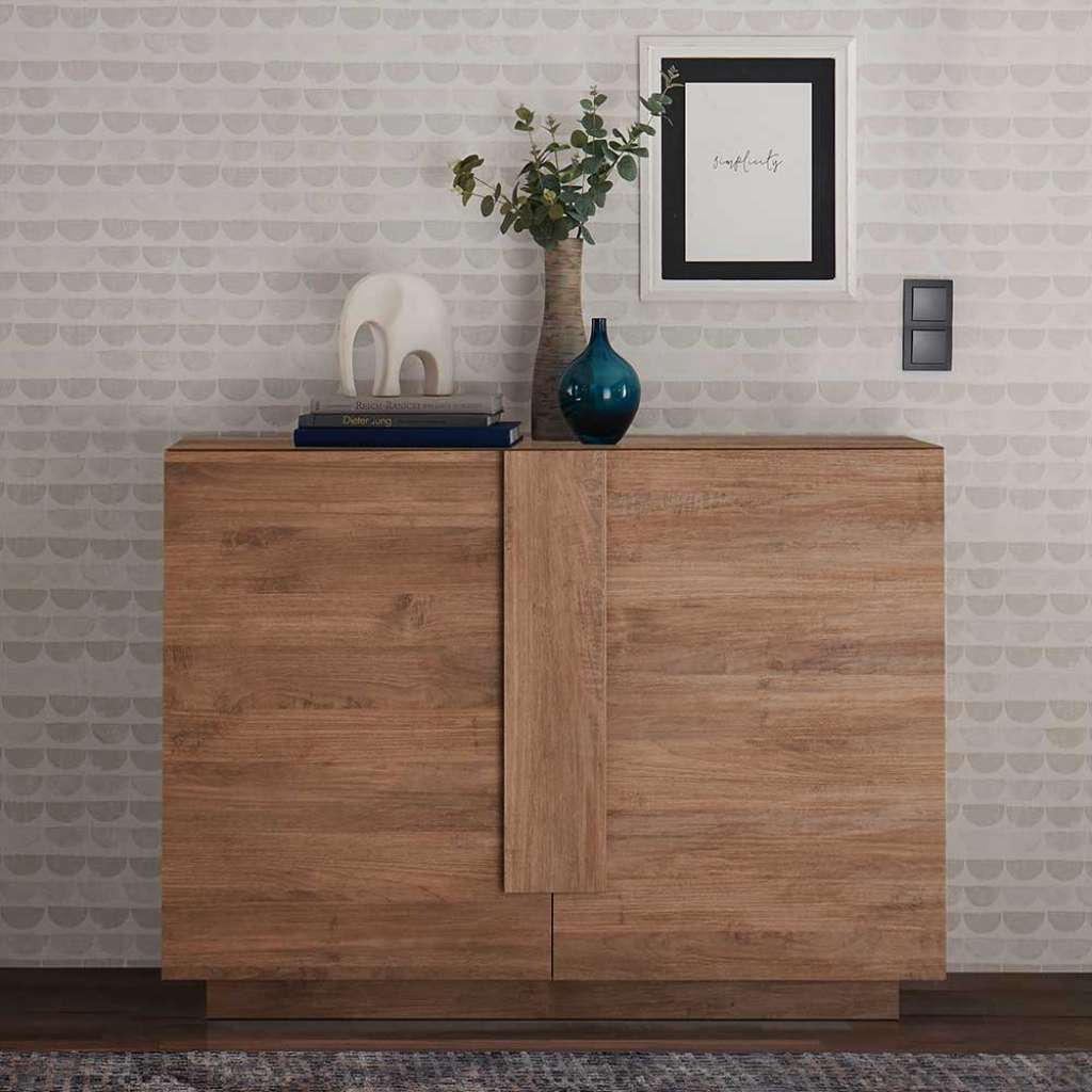 Wohnzimmer Kommode mit zwei Drehtüren modernem Design