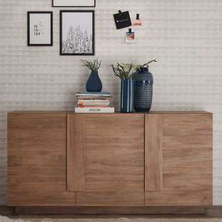Holzoptik Sideboard in modernem Design 90 cm hoch 44 cm tief