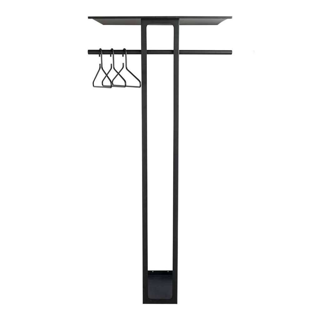 Flurgardarobe im Skandi Design Metall schwarz pulverbeschichtet