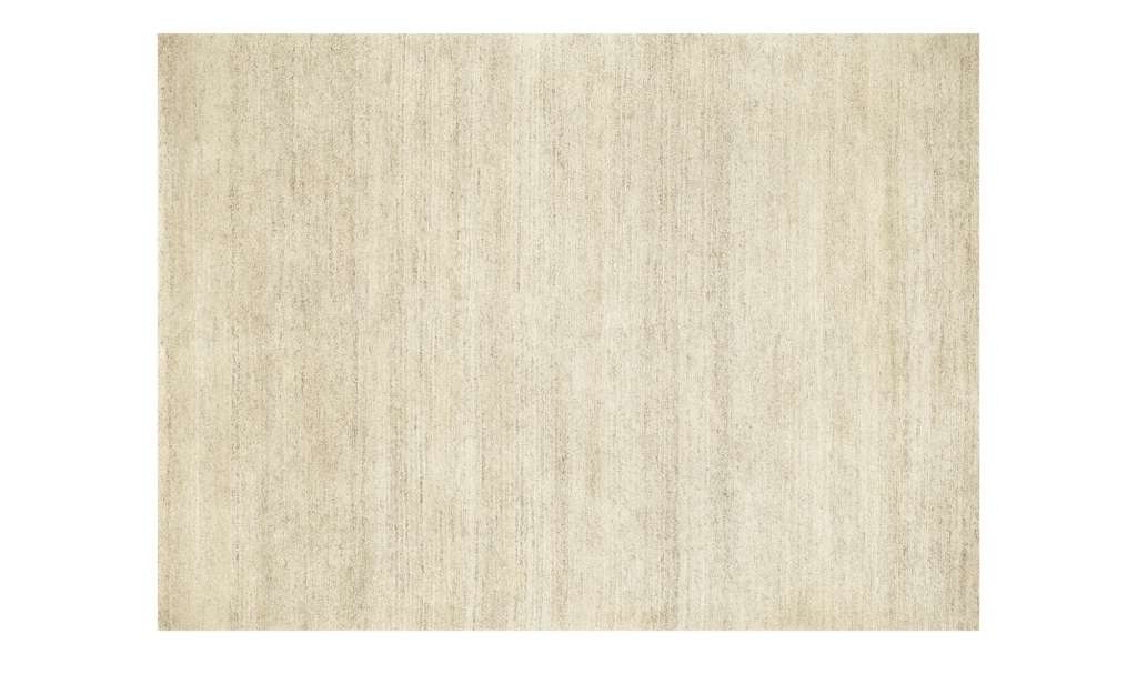 Handgeknüpfter Naturteppich  Davina Uni ¦ beige ¦ Wolle Teppiche > Wohnteppiche > Hochflorteppiche - Höffner