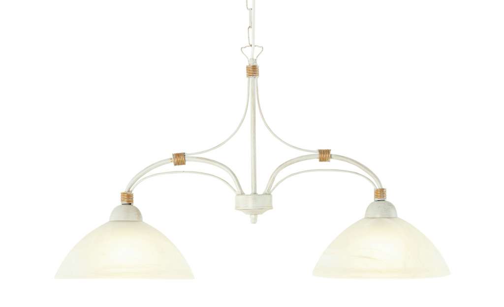 Pendelleuchte, 2-flammig, elfenbein/goldfarben ¦ gold Lampen & Leuchten > Innenleuchten > Pendelleuchten - Höffner