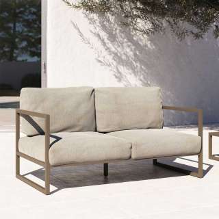 Outdoor Lounge Sofa in modernem Design Metall Bügelgestell