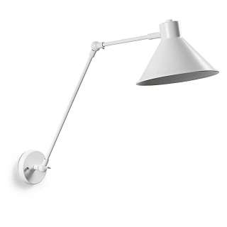 Verstellbare Metall Wandlampe in Weiß Skandi Design