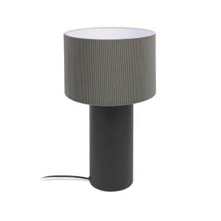 Moderne Tischlampe in Schwarz und Grau Skandi Design