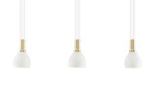 B-Leuchten LED-Pendelleuchte, 3-flammig, messing-matt ¦ gold Lampen & Leuchten > Innenleuchten > Deckenleuchten - Höffner