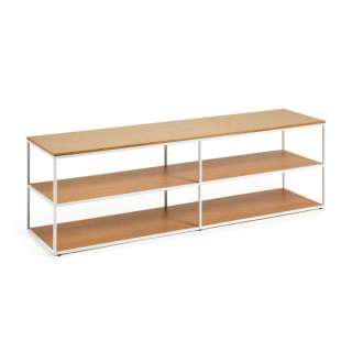 Unterschrank Fernseher in Eichefarben & Weiss Skandi Design