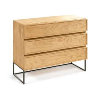Schlafzimmer Kommode im Skandi Design Bügelgestell aus Metall