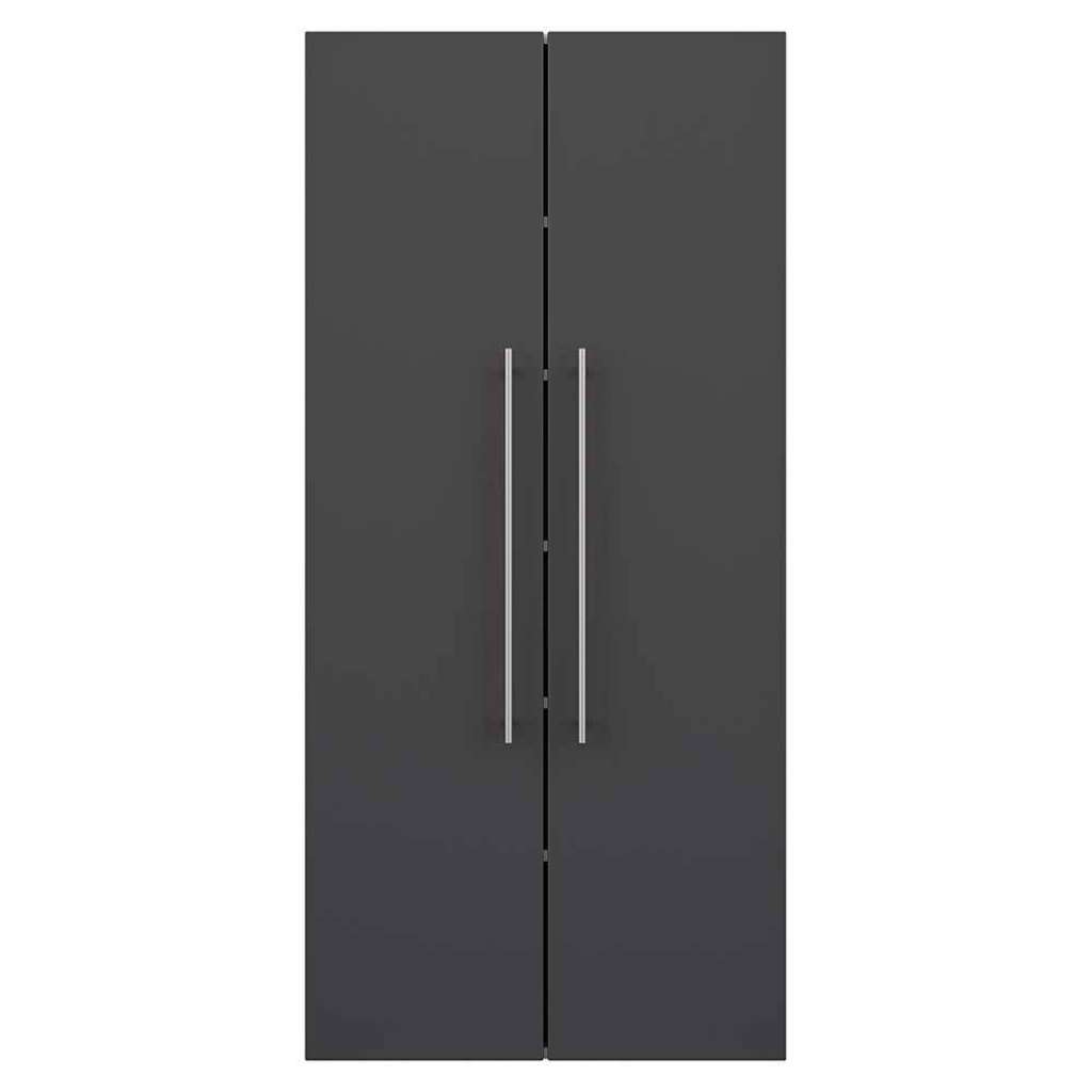 Moderner Badhochschrank in Anthrazit die Wandmontage