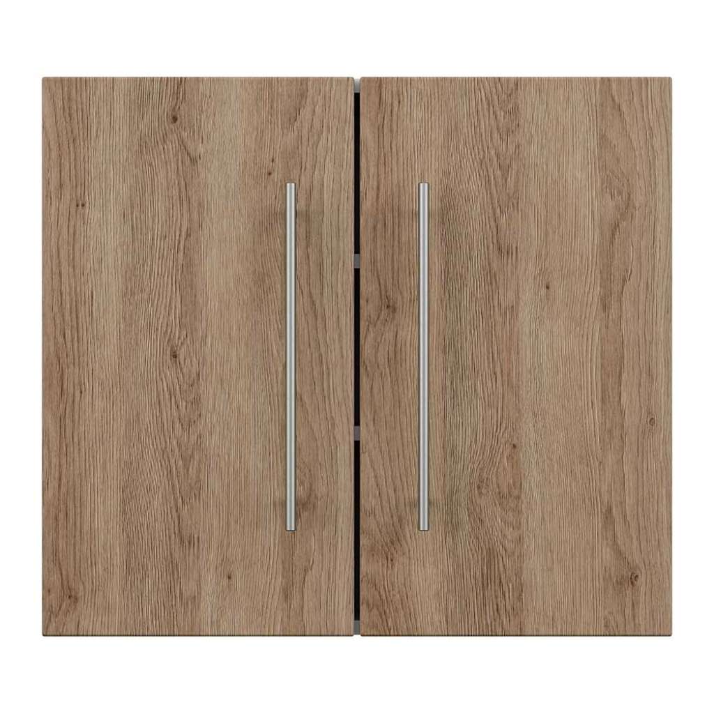 Badezimmer Oberschrank in Eiche hell zwei Drehtüren