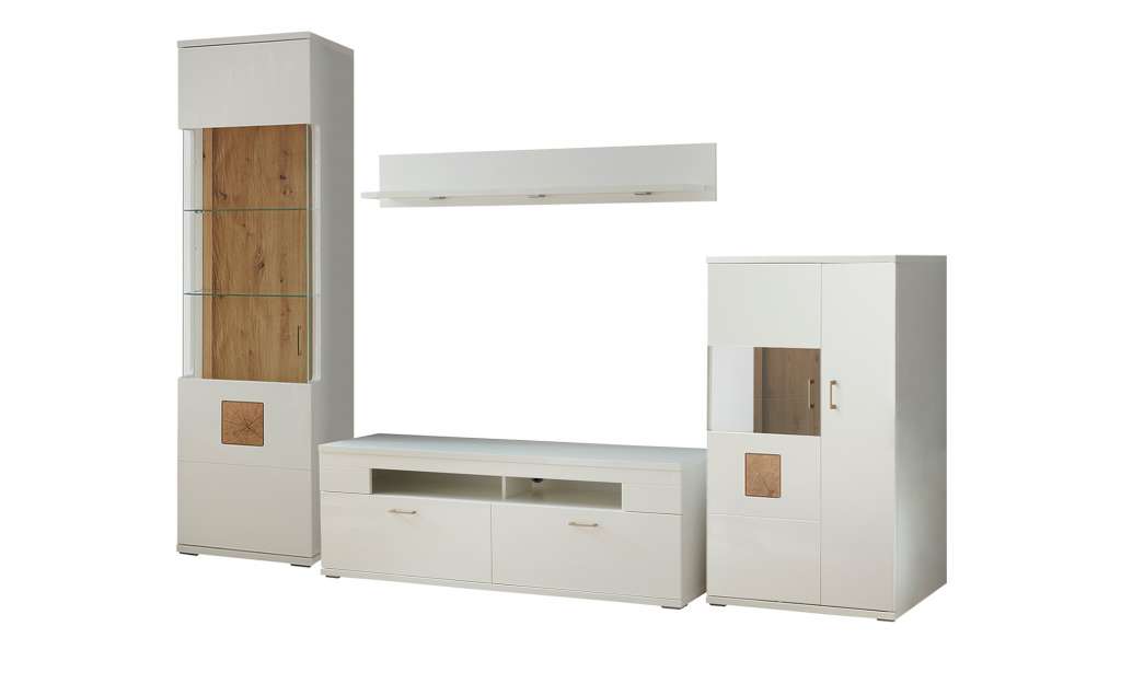 uno Wohnkombination  Topeka ¦ weiß Wohnwände - Höffner