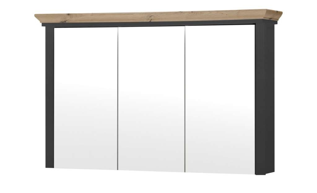 Spiegelschrank, 3-türig  Varese ¦ grau Schränke > Badschränke > Spiegelschränke - Höffner