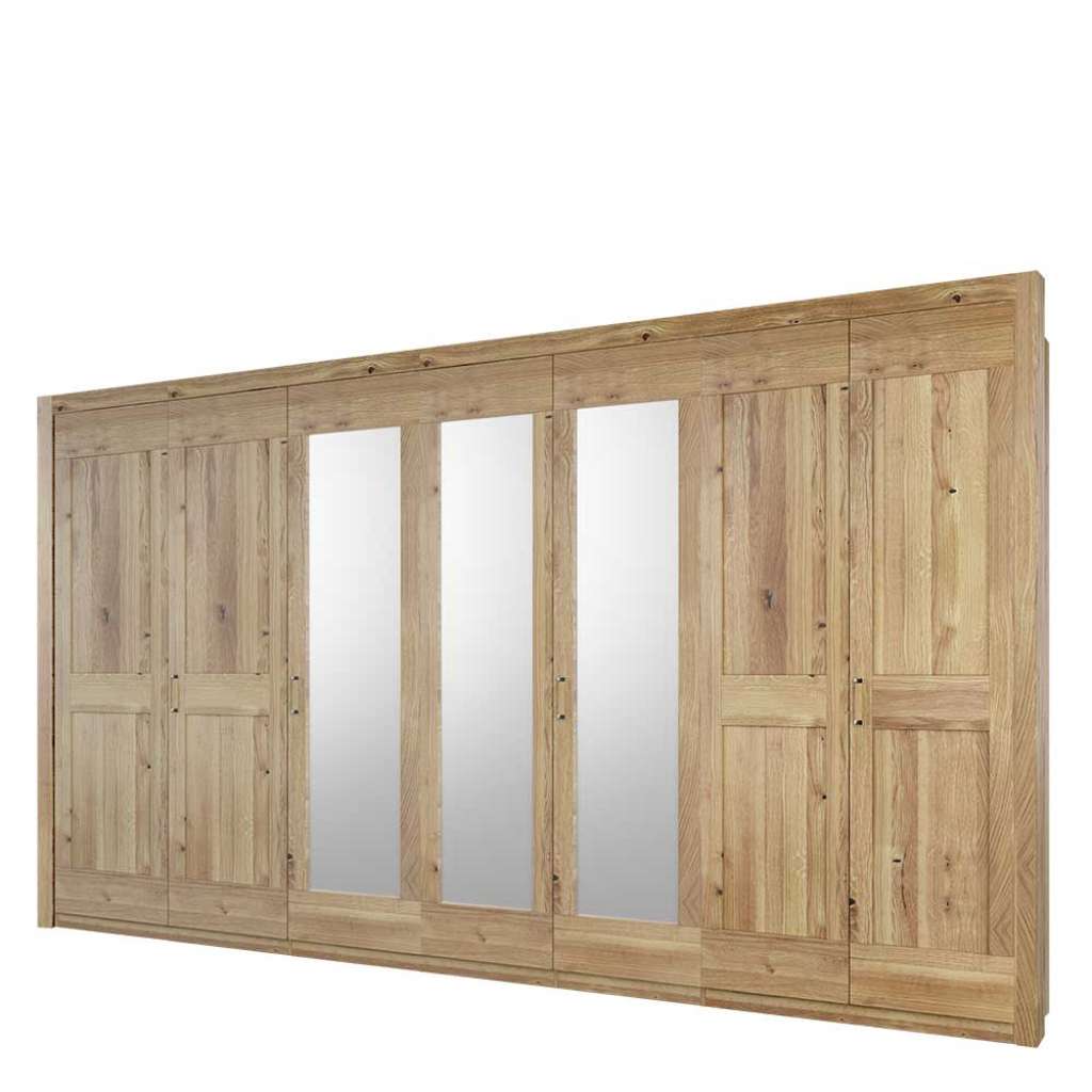 XXL Schlafzimmerkleiderschrank in Asteichefarben Spiegeltüren