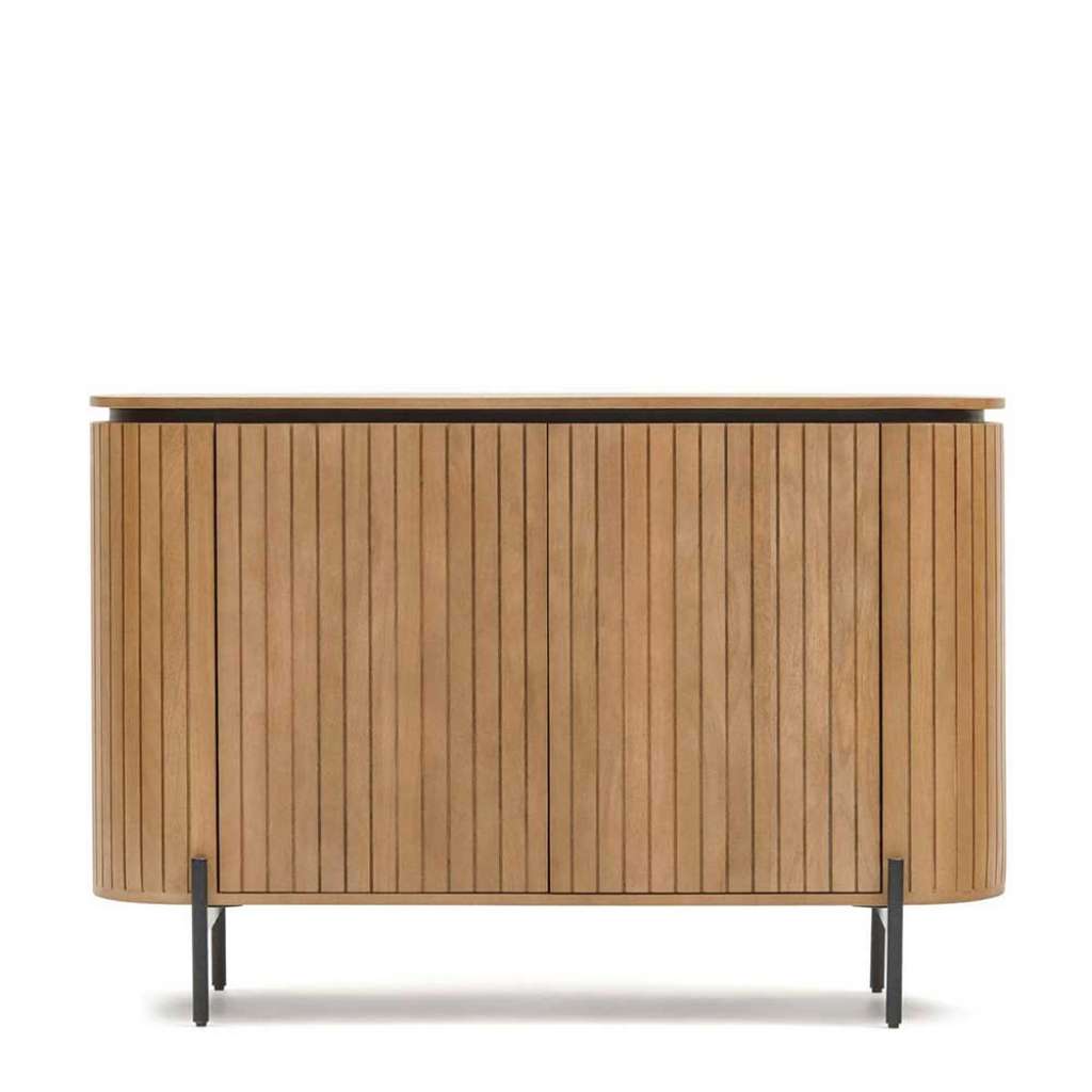 Skandi Stil Sideboard mit Vierfußgestell aus Metall 120 cm breit