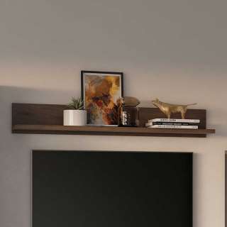 Wohnzimmer Wandboard in Walnussfarben 147 cm breit - 24 cm tief