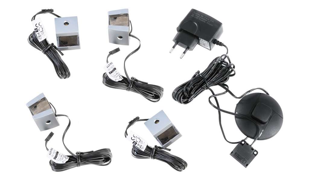 LED-Holzbodenbeleuchtung, 4er-Set   Toneo Lampen & Leuchten > Innenleuchten > Möbelleuchten - Höffner