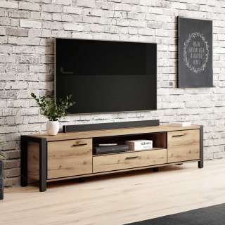 Flachstrecke Wohnzimmer im Industry und Loft Stil 210 cm breit