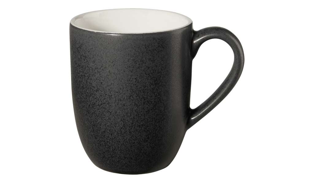 ASA SELECTION Henkelbecher  Grande Colore ¦ schwarz ¦ Steingut Ø: 9.5 Geschirr > Tassen - Höffner