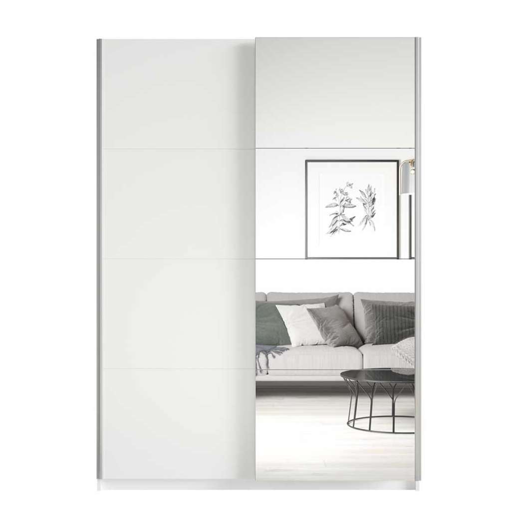 Jugendschrank mit Spiegel 2 Schiebetüren 120 cm breit