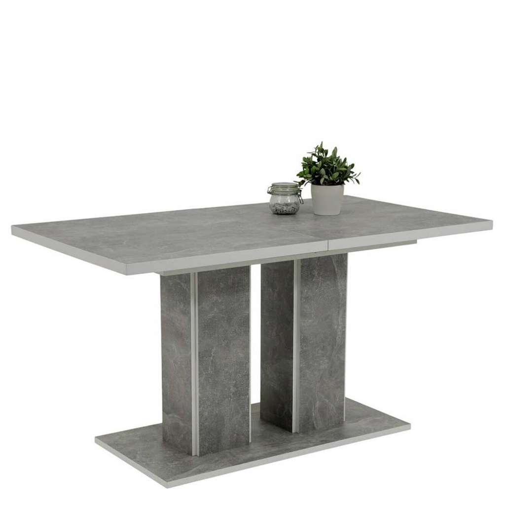 Beton Optik Tisch im Industry und Loft Stil einer Einlegeplatte