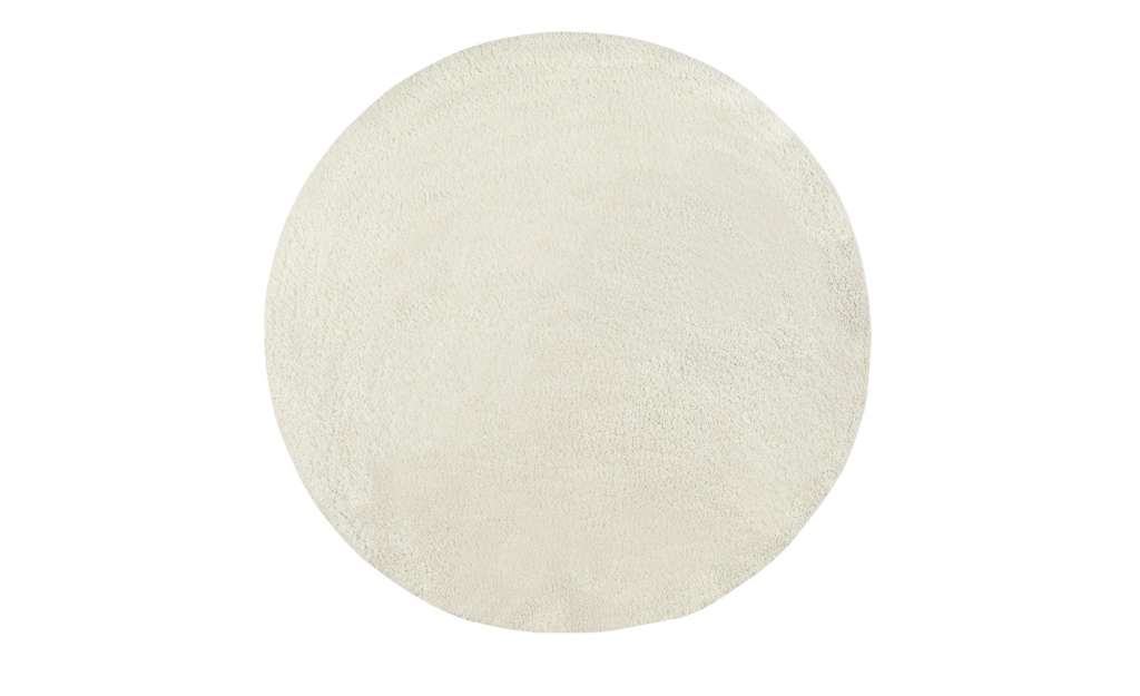 Jette Home Hochflorteppich  Creamy ¦ beige ¦ Synthethische Fasern Ø: 140 Teppiche > Wohnteppiche > Hochflorteppiche - Höffner