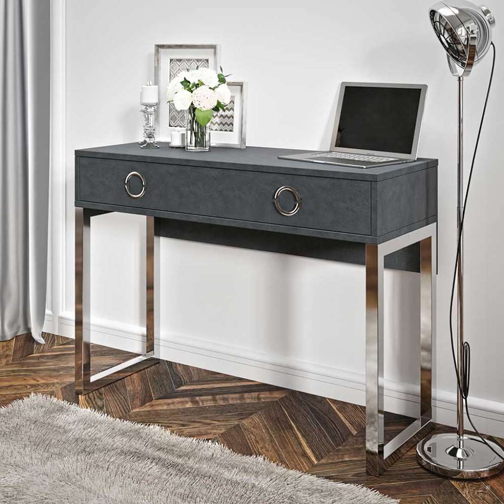 Home Office Schreibtisch in modernem Design Bügelgestell