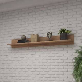 Wohnzimmer Wand Regal 160 cm breit mit Rückwand