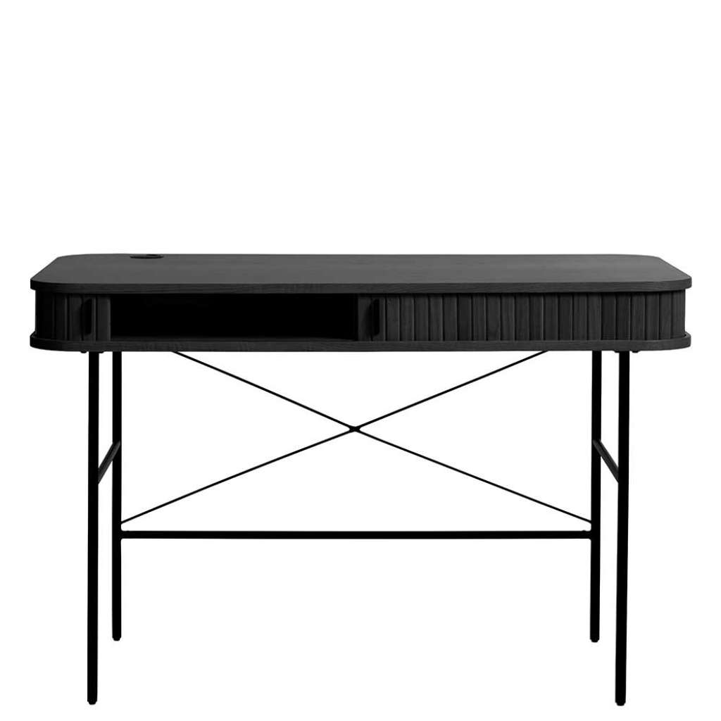 Moderner Home Office Schreibtisch in Schwarz Skandi Design