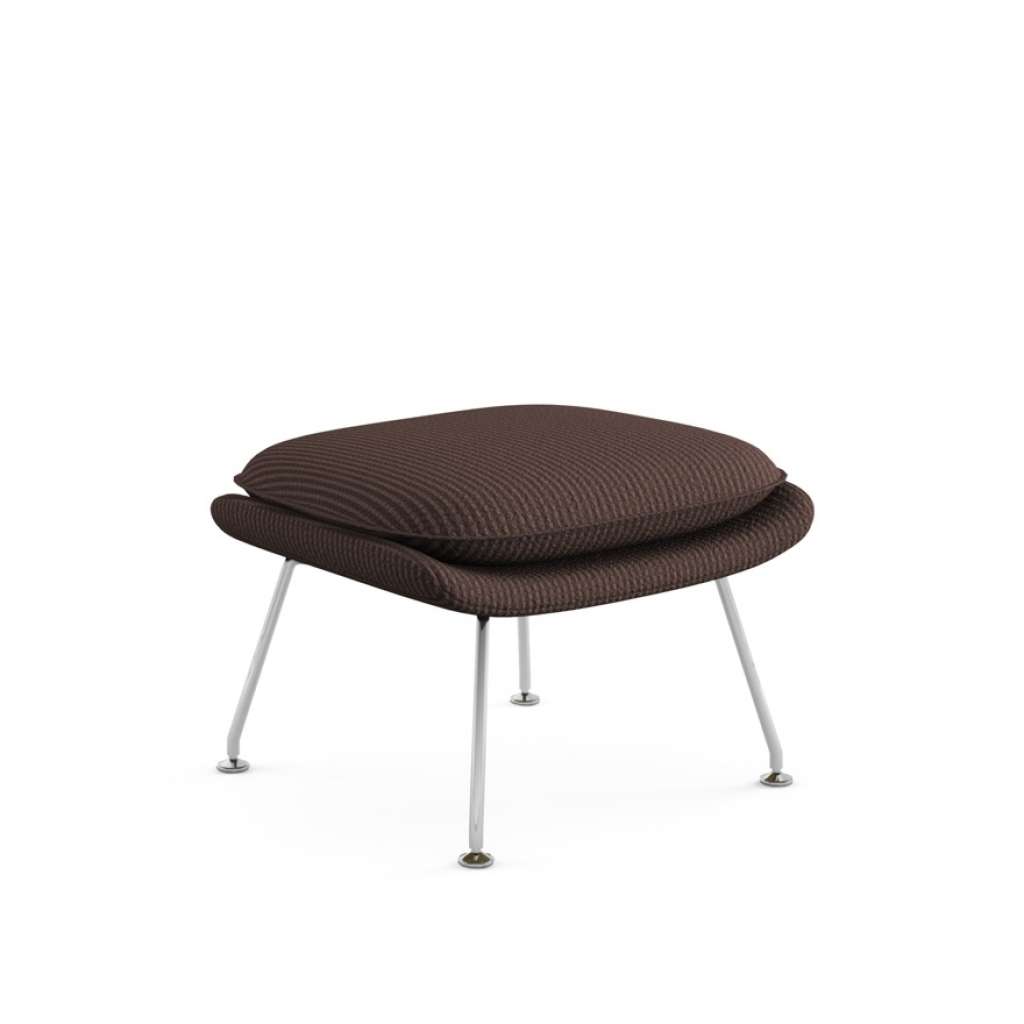 Knoll International - Saarinen Womb Ottoman - mittel - Cato braun - indoor