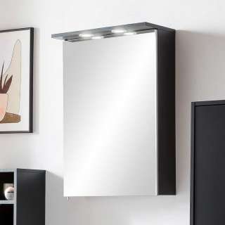 Spiegelschrank mit LED in Schwarz Made in Germany