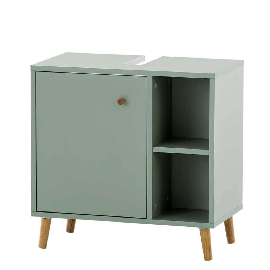 Unterbeckenschrank im Skandi Design mit Siphon Ausschnitt