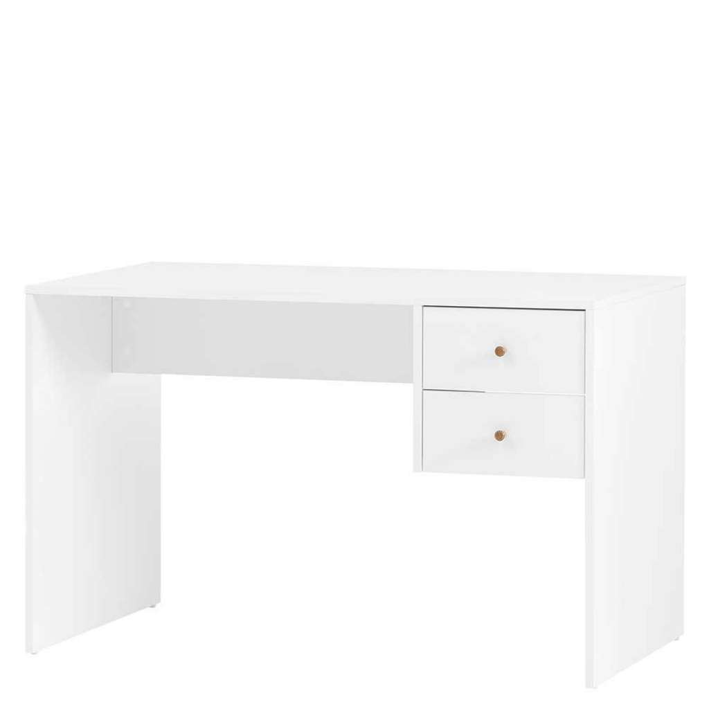 Schuelerschreibtisch mit zwei Schubladen Skandi Design
