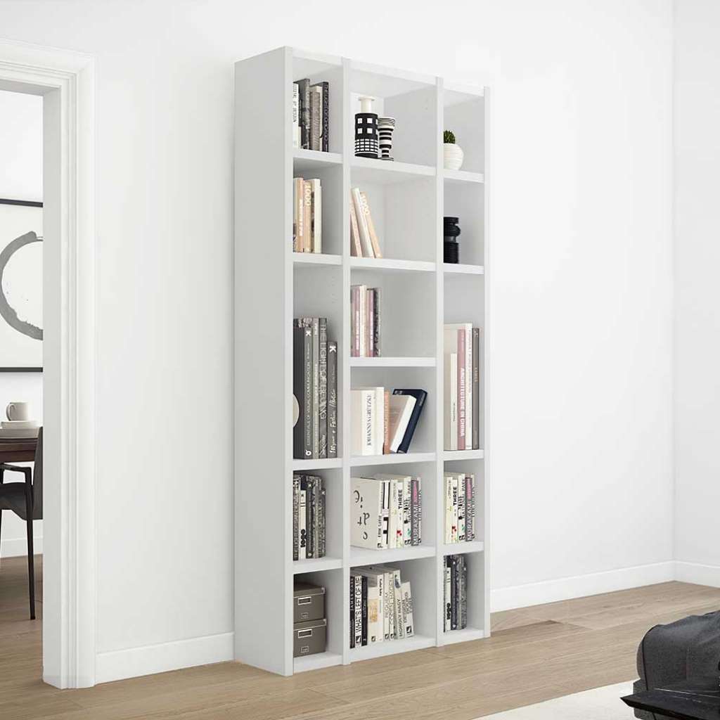 Raumtrennwand in Weiß lackiert 222 cm hoch - 120 cm breit