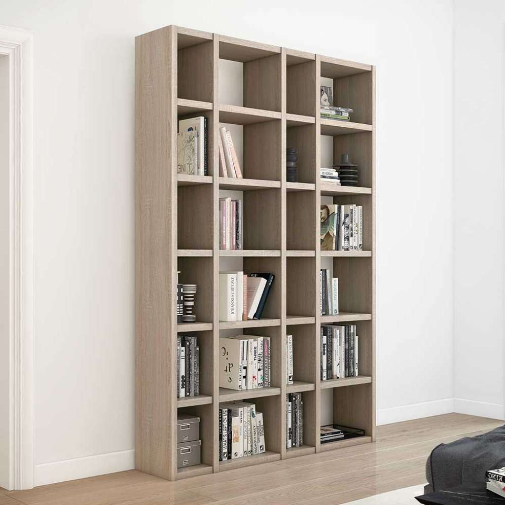 Sonoma Eiche Raumteiler Regal 145 cm breit 222 cm hoch