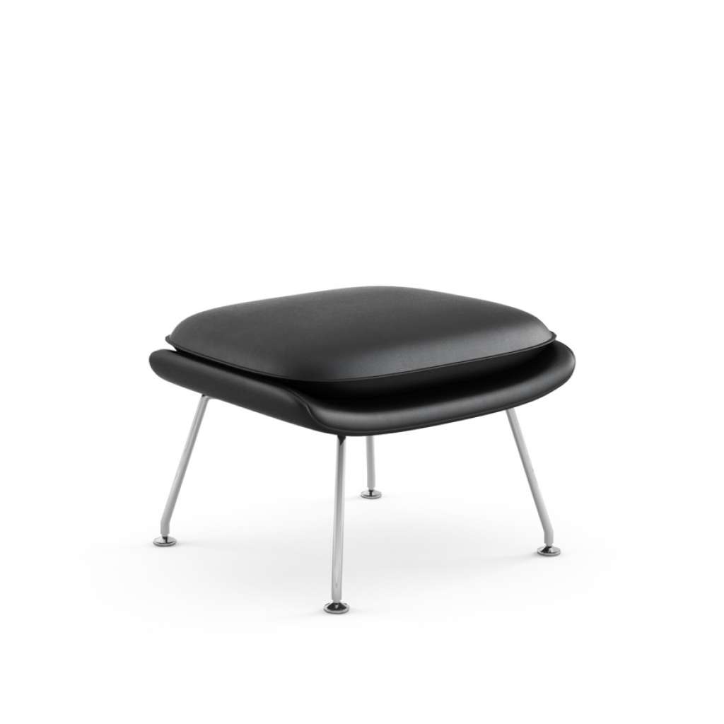 Knoll International - Saarinen Womb Ottoman - Relax Polyester - Volo schwarz - indoor