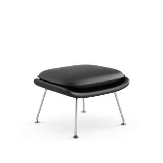 Knoll International - Saarinen Womb Ottoman - Relax Polyester - Volo schwarz - indoor