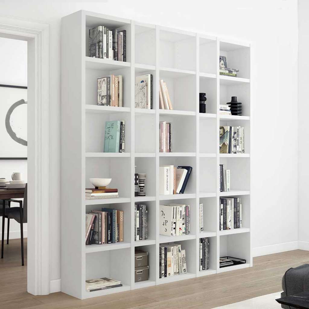 Bücherschrank ohne Rückwand Made in Germany 222 cm hoch