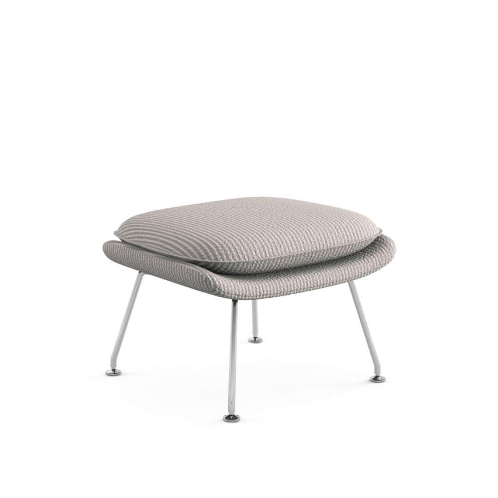 Knoll International - Saarinen Womb Ottoman - Relax Polyester - Cato sandgrau - indoor
