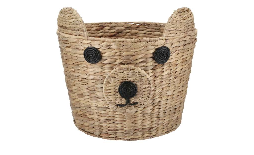 Aufbewahrungskorb  Hund ¦ braun ¦ Wasserhyazinthe, Eisendraht Ø: 38 Aufbewahrung > Körbe - Höffner