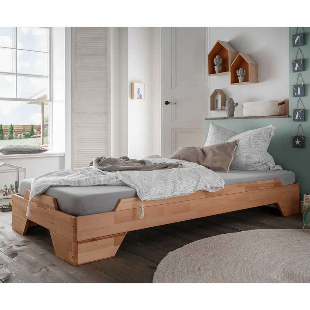Buche Stapelbett in modernem Design 90x200 cm Liegefläche