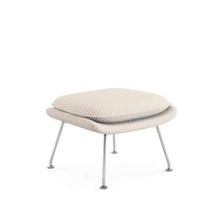 Knoll International - Saarinen Womb Ottoman - Relax Daunen - Cato ungefärbt - indoor