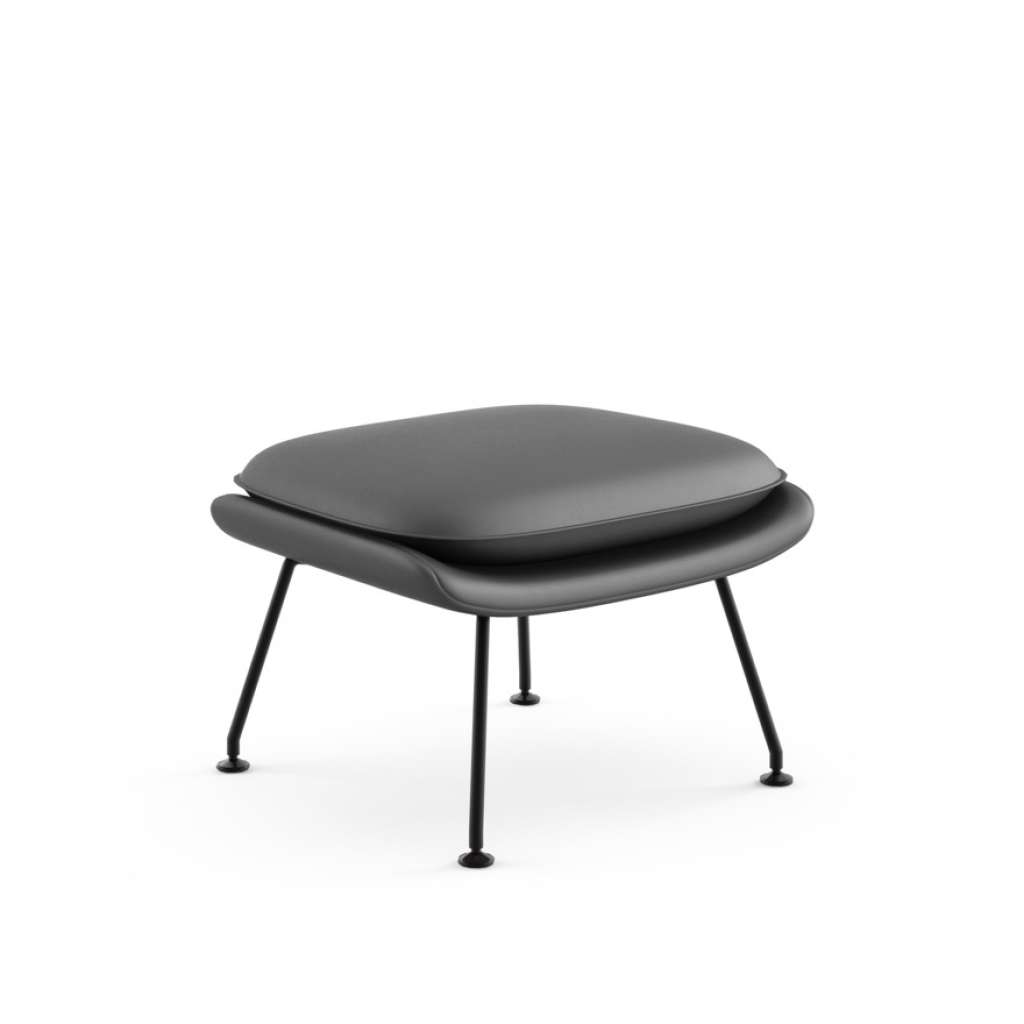 Knoll International - Saarinen Womb Ottoman - Relax Daunen - Volo dunkelgrau - indoor